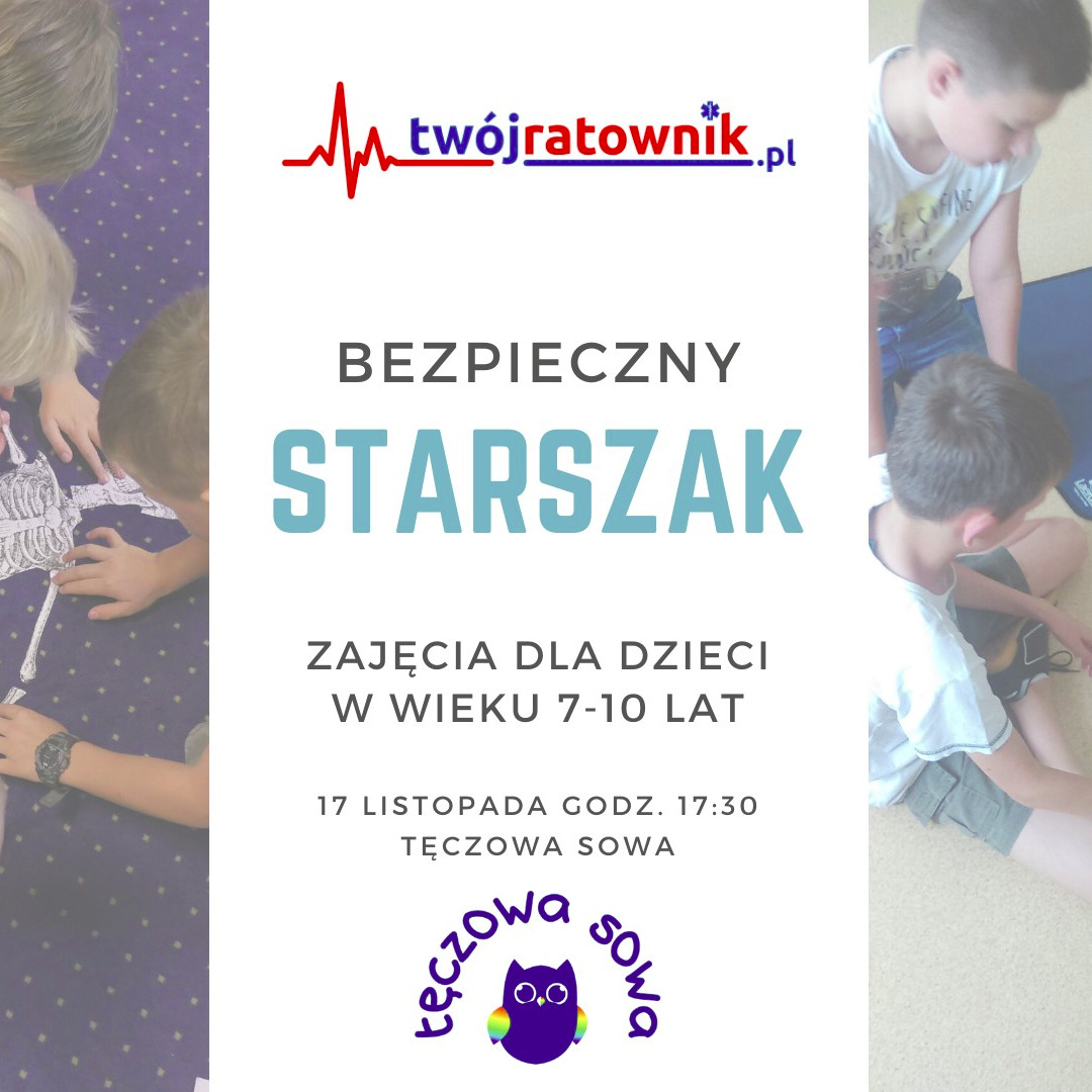 Zajęcia dla dzieci Bezpieczny Starszak - kreatywna pierwsza pomoc dla dzieci w Warszawie